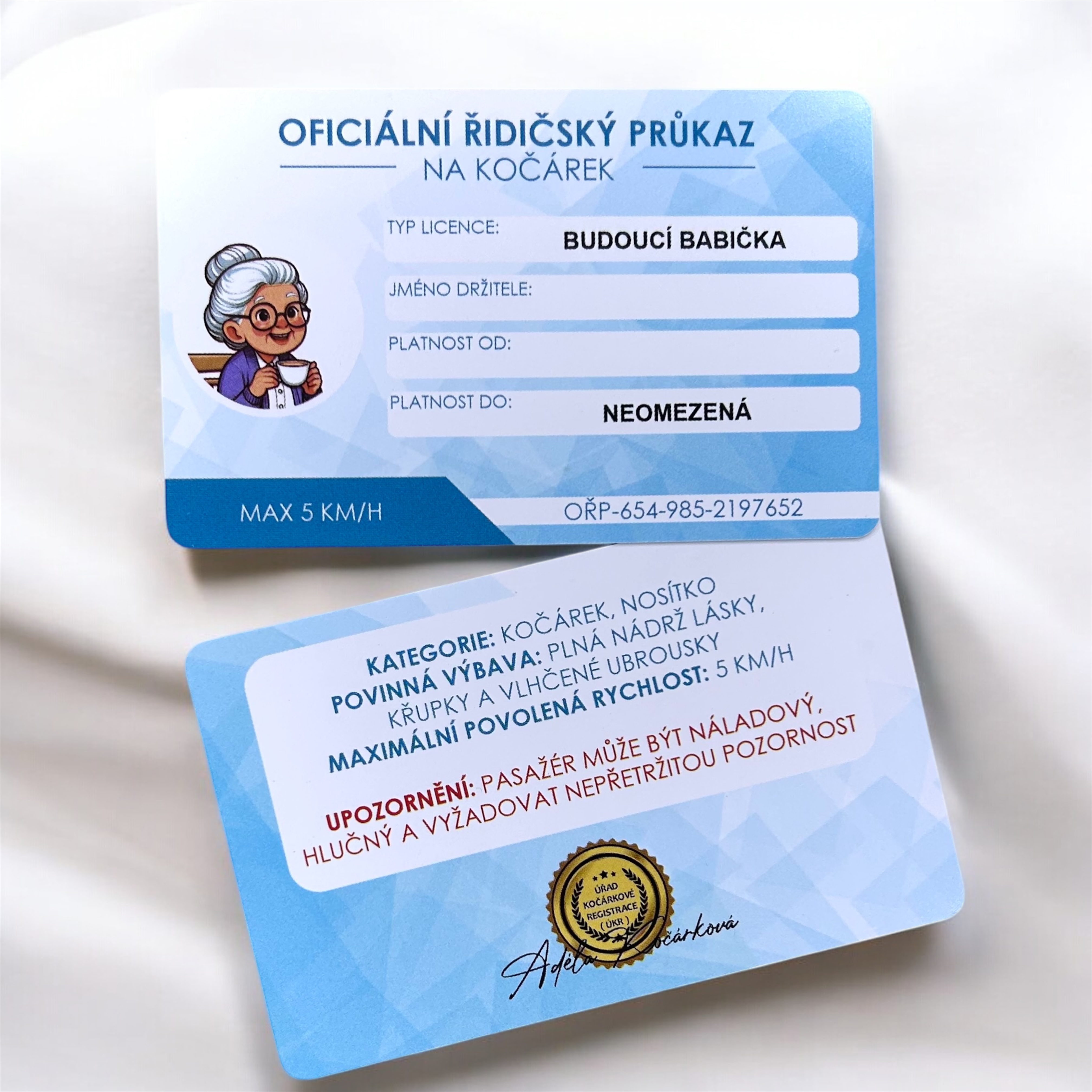 Řidičský průkaz na kočárek – pro budoucí babičku